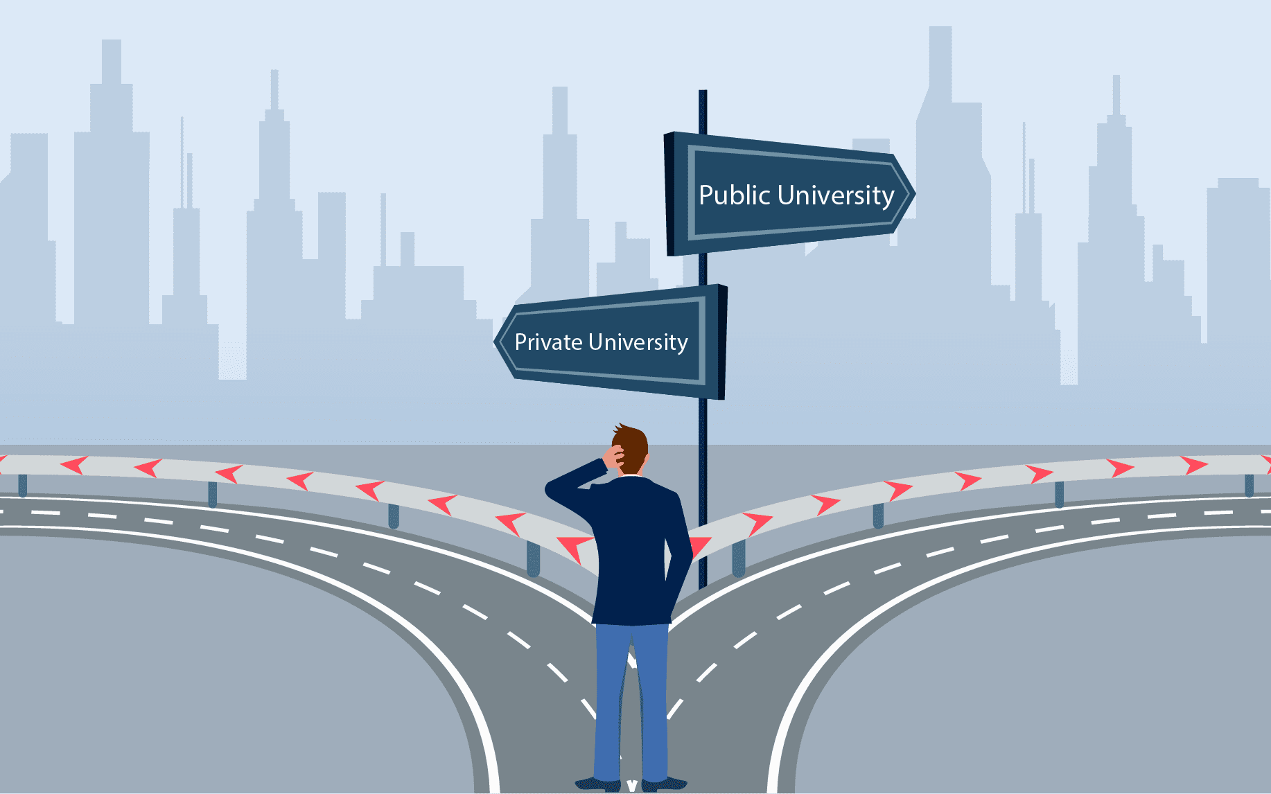 public university over private
